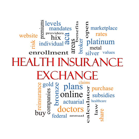 Word cloud with healthcare terms